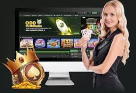 Slot game interface showing symbol grid, spin controls, and bonus feature indicators